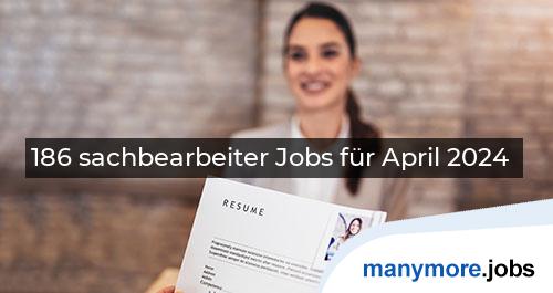 186 sachbearbeiter Jobs für April 2024 | manymore.jobs